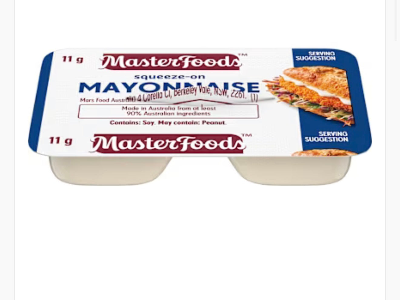 Mf Mayonnaise P/c 11g 100s