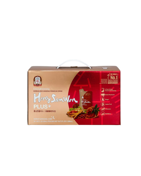 Cheong Kwan Jang Hong Sam Won Plus Korean Red Ginseng Tea Bags
(50 ml x 30 ct)