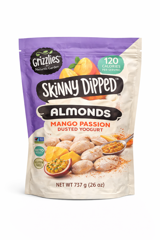 Skinny Dipped Almonds Mango Passion Dusted Yogurt 737g pack