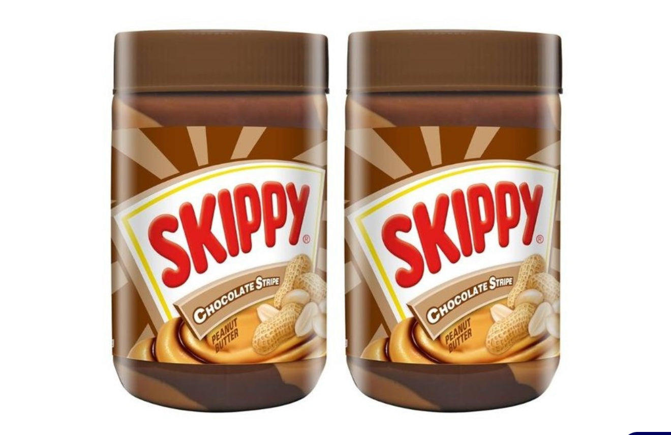 Skippy Chocolate Stripe Peanut Butter (500 g x 2 pk)