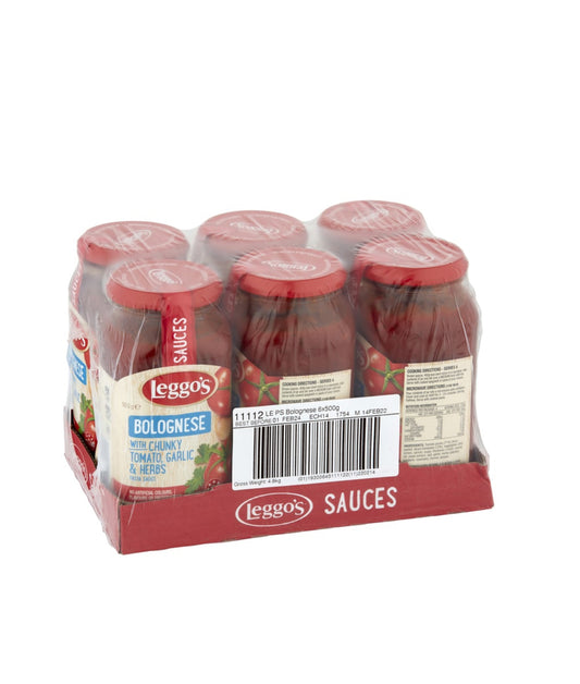 Leggo's Bolognese With Chunky Tomato, Garlic & Herbs Sauce (500 g x 6 ct)
