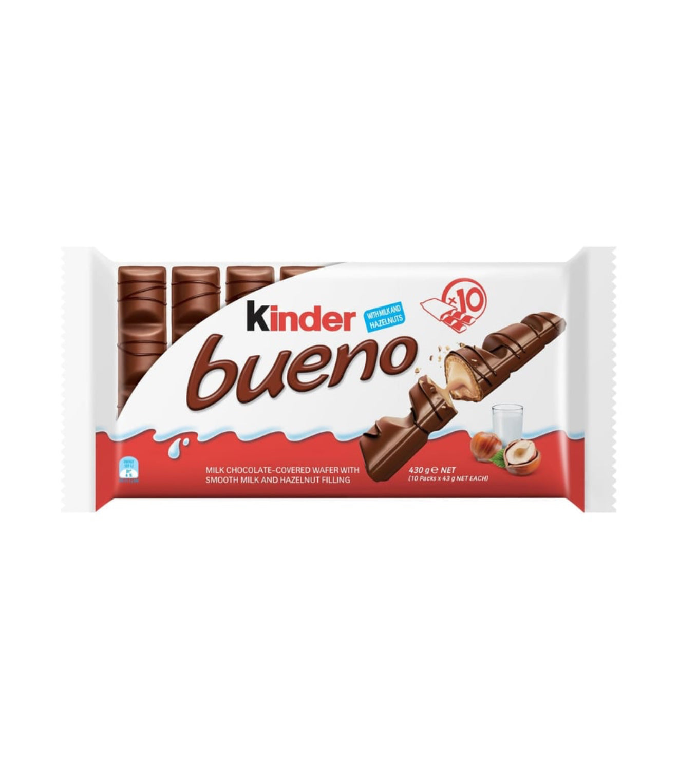 Kinder Bueno Chocolate Biscuit
10 pk