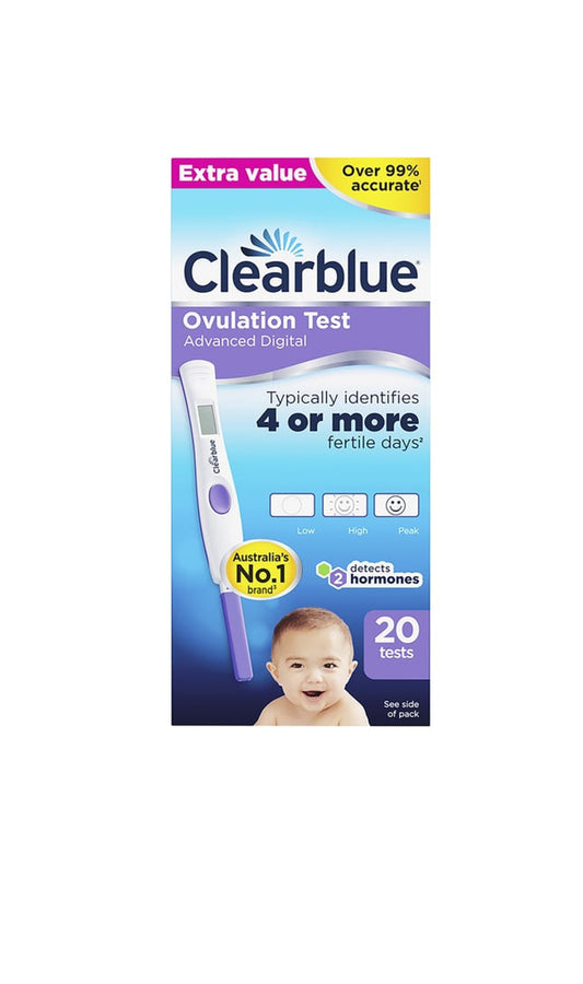 Clearblue Advanced Digital
Ovulation Kit Test 20 pk