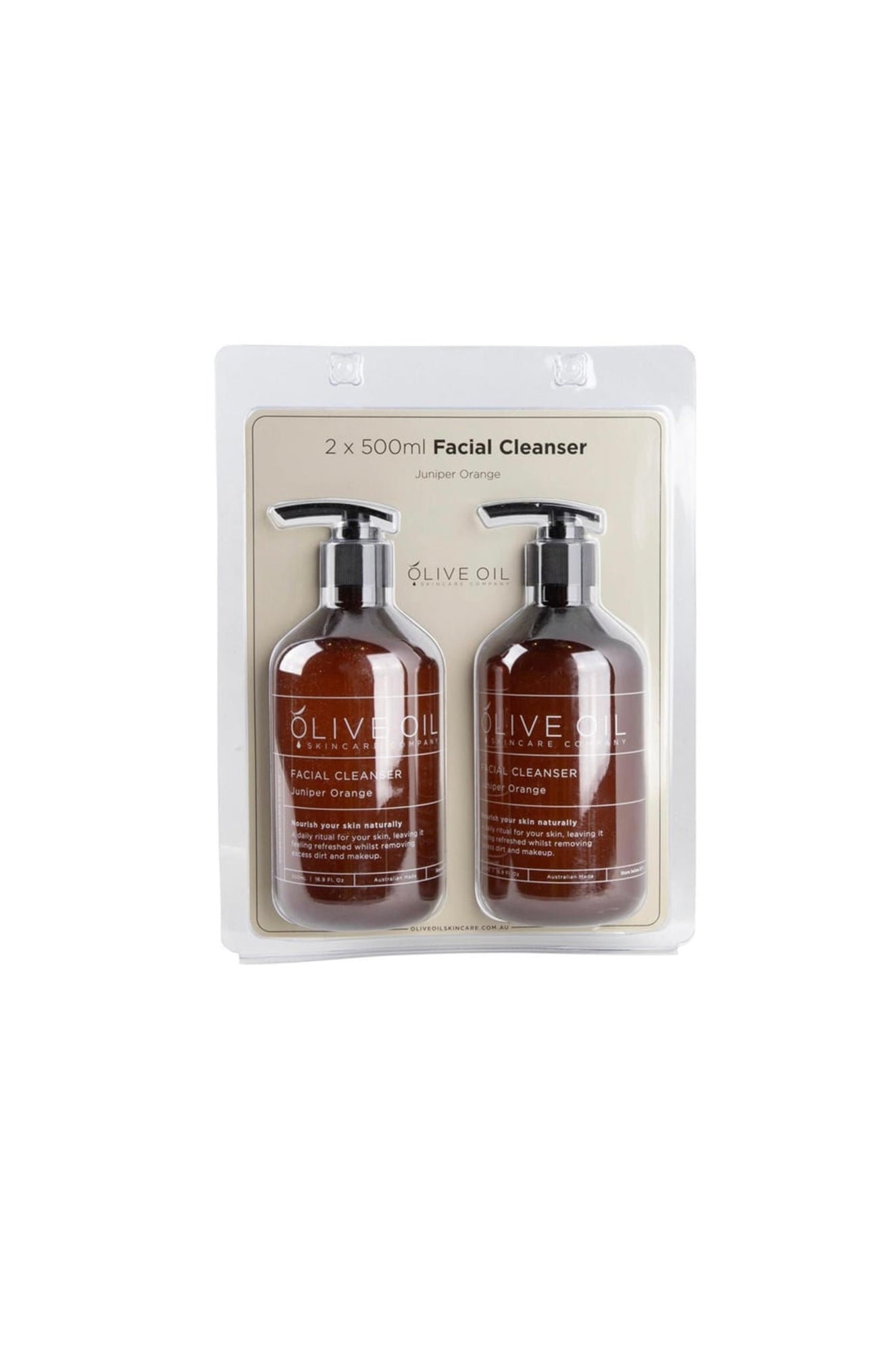 Olive Oil Skin Care Facial Cleanser
500 ml x 2 pk