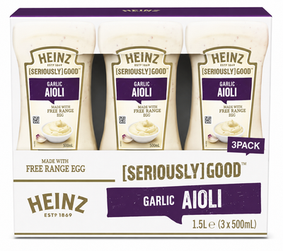 Heinz Seriously Good Garlic Aioli 3 x 500mL