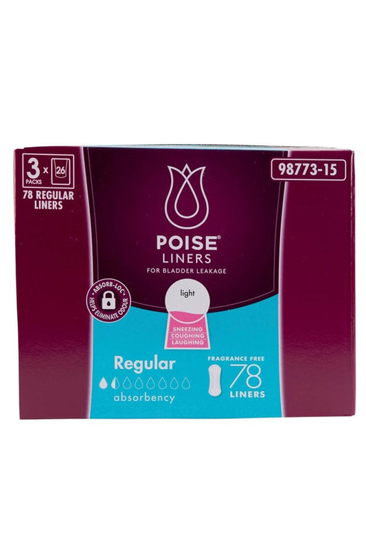 Poise Regular Liners 78 pk