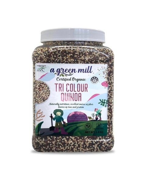 A Green Mill Certified Organic Tri Colour Quinoa 1.8kg gluten free organic quinoa
