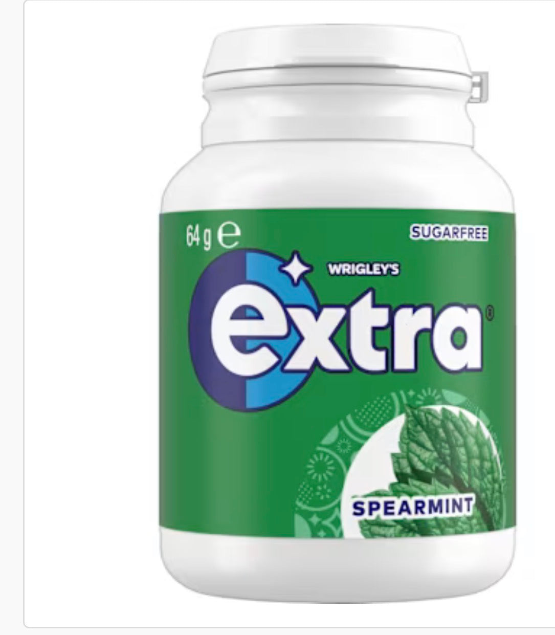 Extra Spearmint Pellet Bottle 16×6×64g