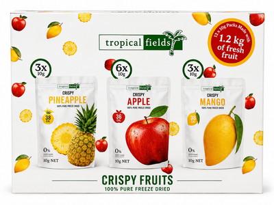 Tropical Fields Crispy Fruits Freeze Dried Variety Pack 12 x 10g (120g)