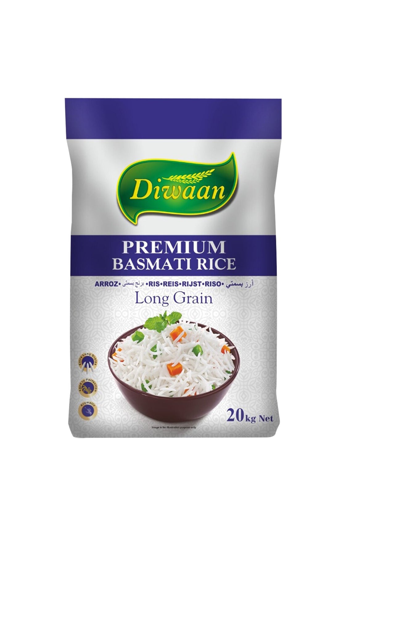 Diwaan Premium Basmati Rice
(20 kg)