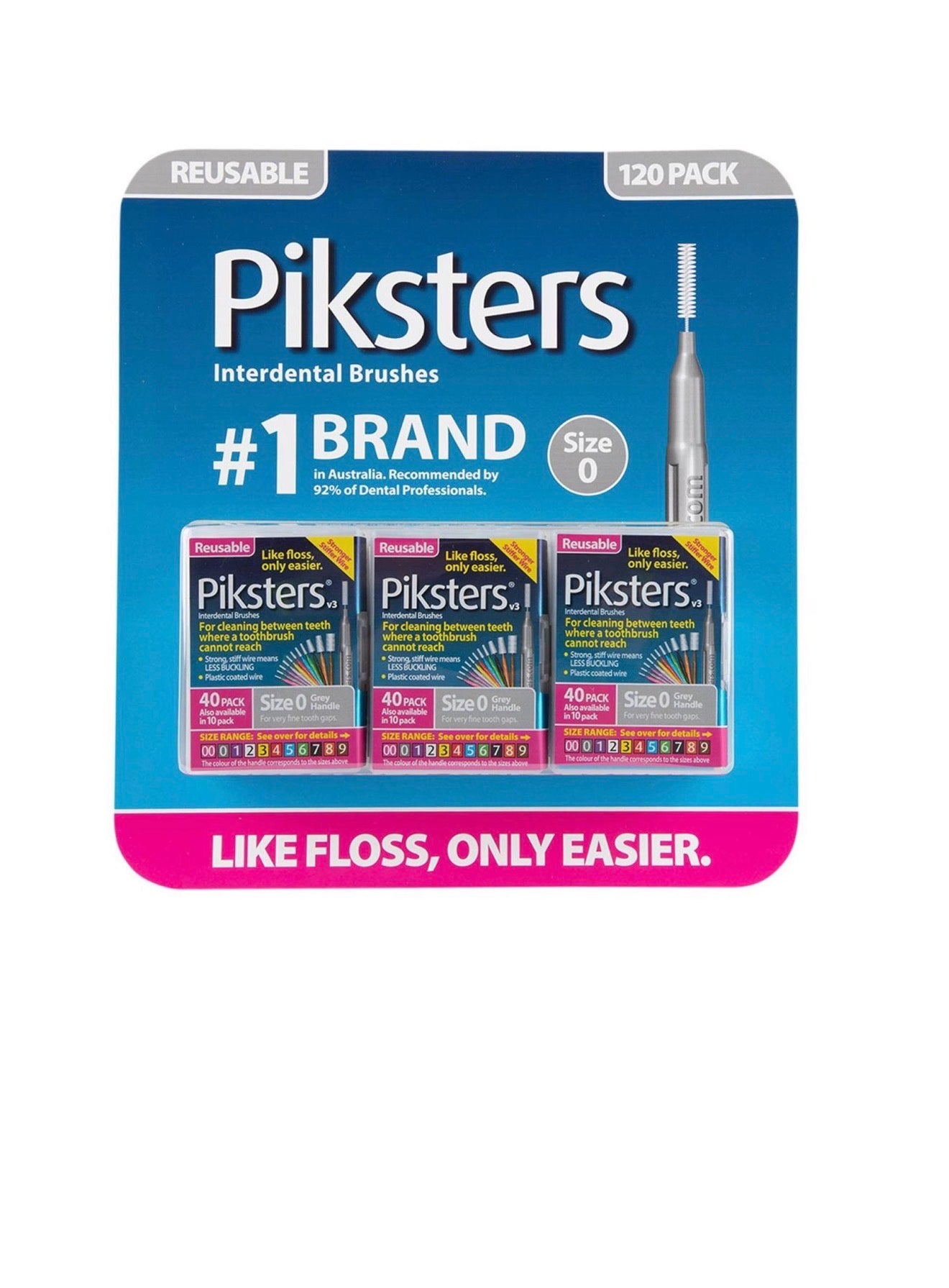 Piksters Interdental Brushes 120 Pack