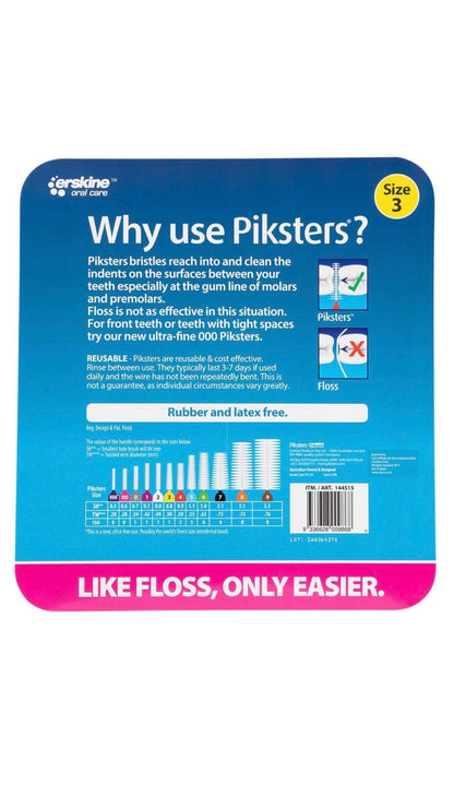 Piksters Interdental Brushes 120 Pack