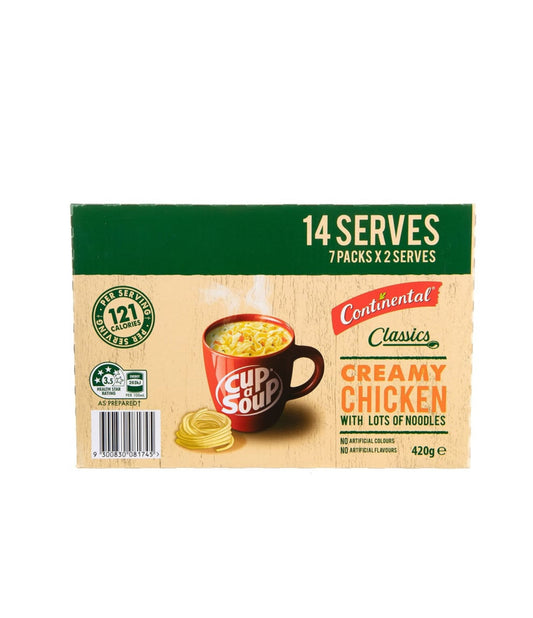 Continental Cup A Soup Creamy
Chicken Noodles (60g x 7)