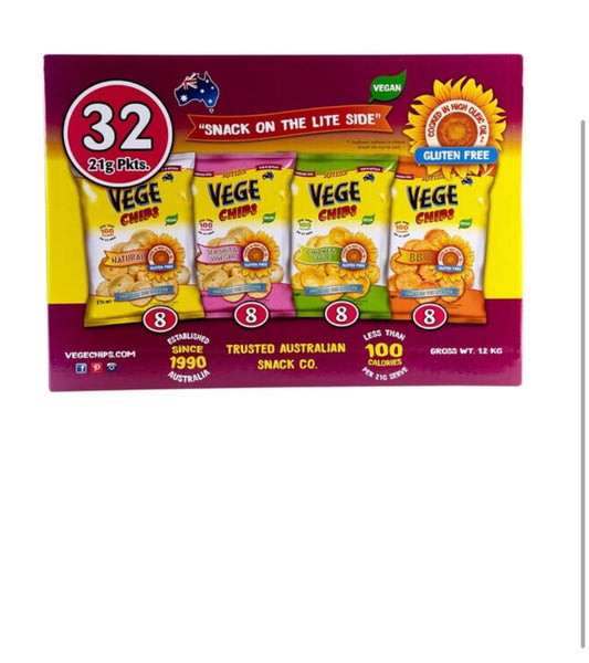 Vege Chips Variety Box (21 g x 32 pk)
