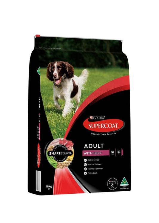 Supercoat Adult Beef Dog Food
18 kg