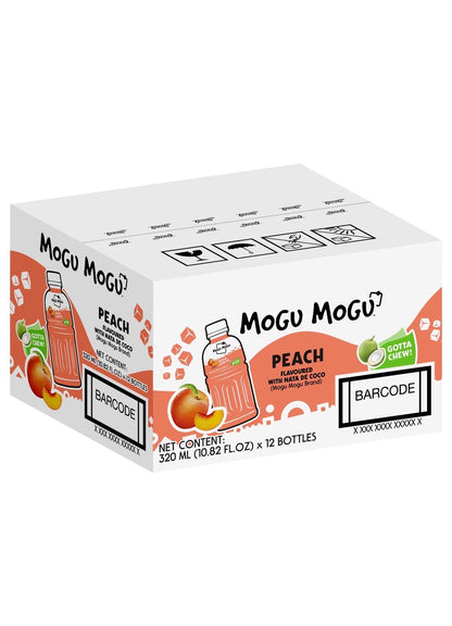 Mogu Mogu Peach Flavour Juice (320 ml × 12 pk)