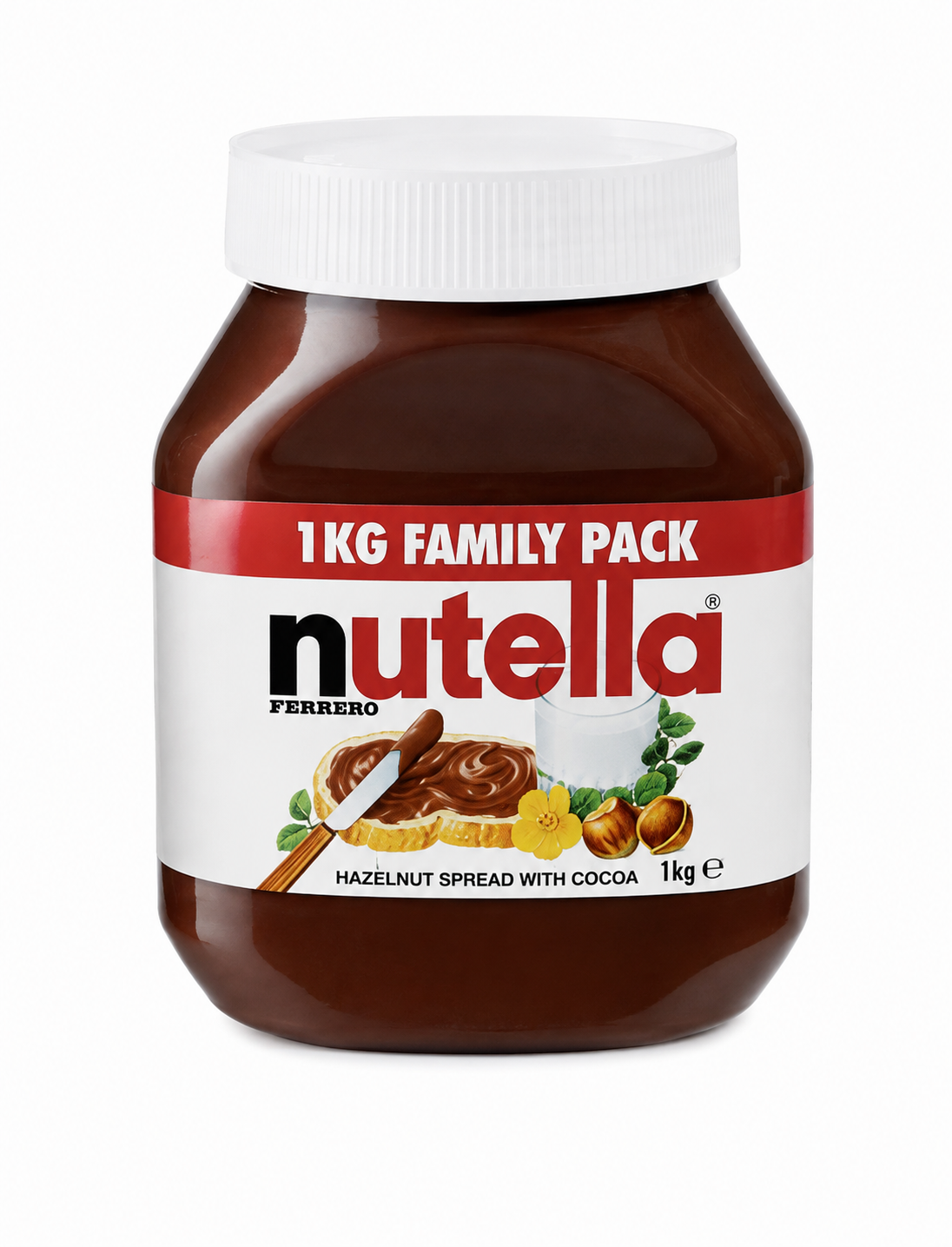 Nutella Hazelnut Spread with Cocoa 1kg Family Pack | Ferrero Chocolate Spread