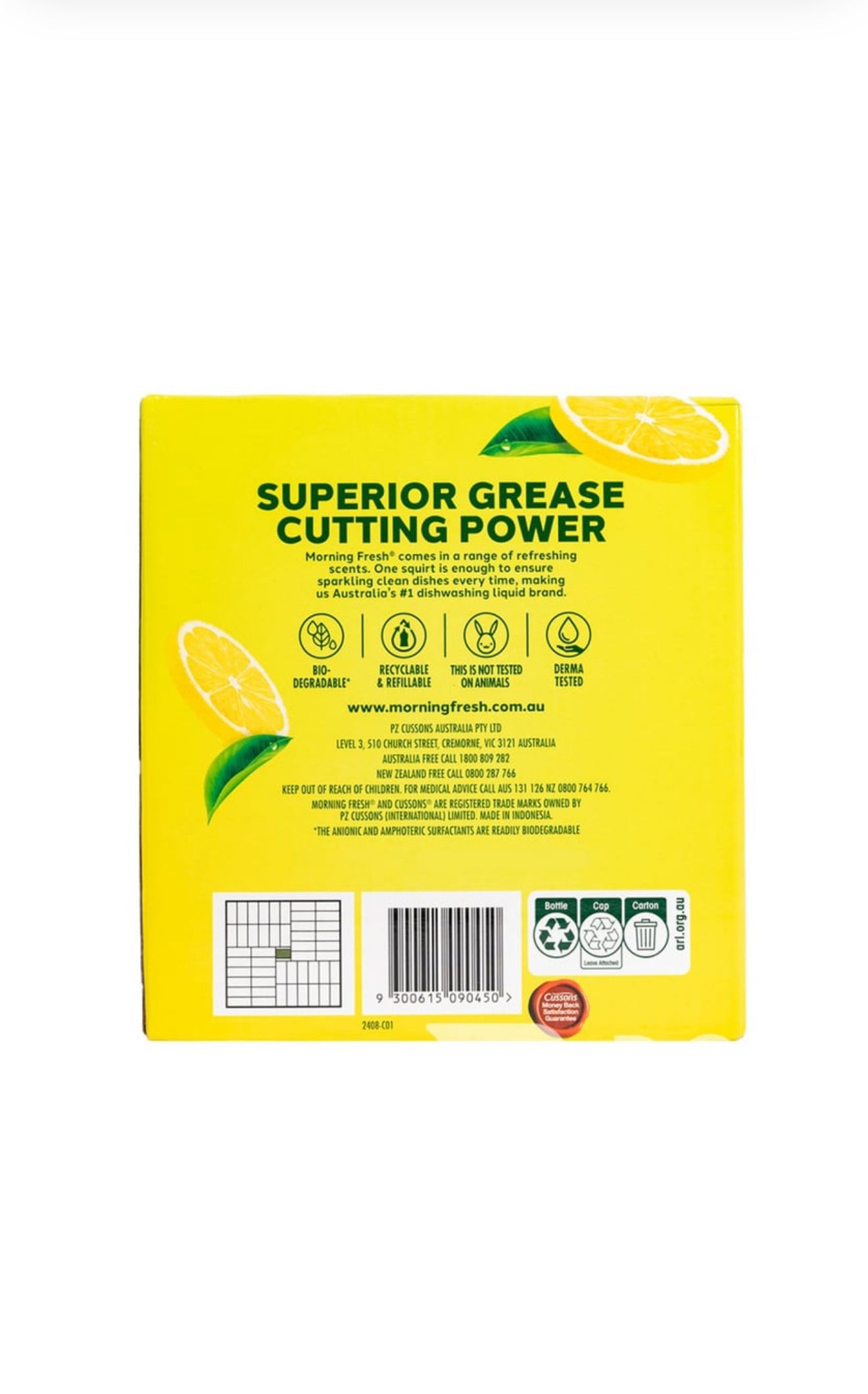 Morning Fresh Dishwasher
Detergent 900 ml x 4 pk