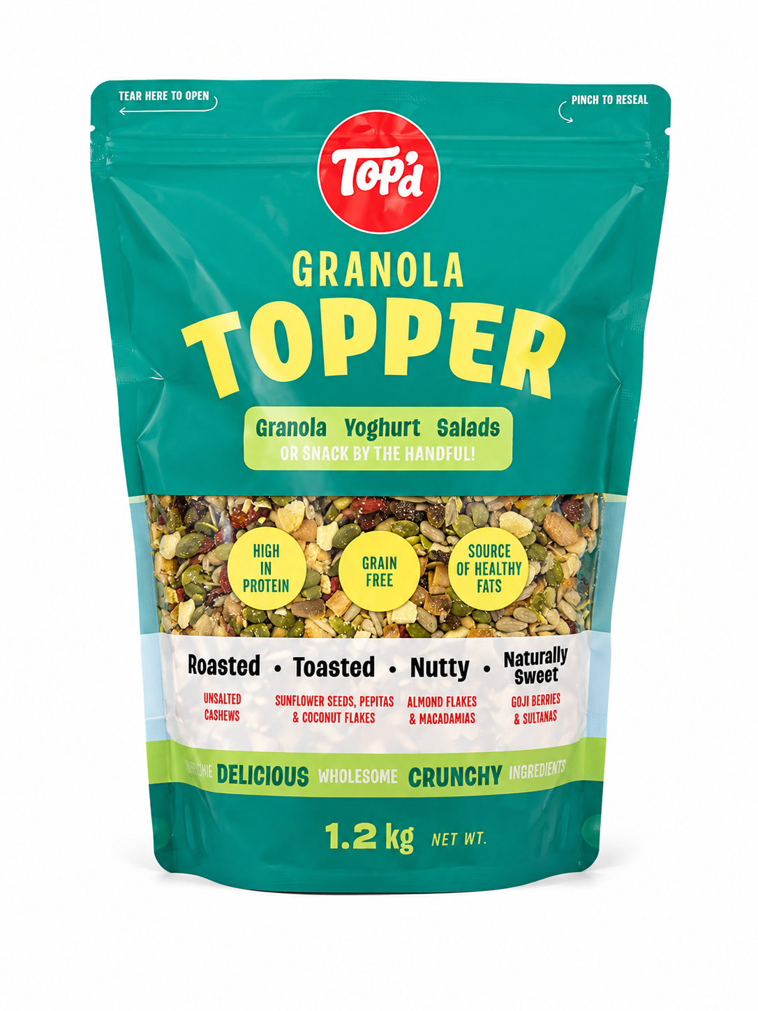 Top’d Granola Topper Grain Free Nut & Seed Mix 1.2kg