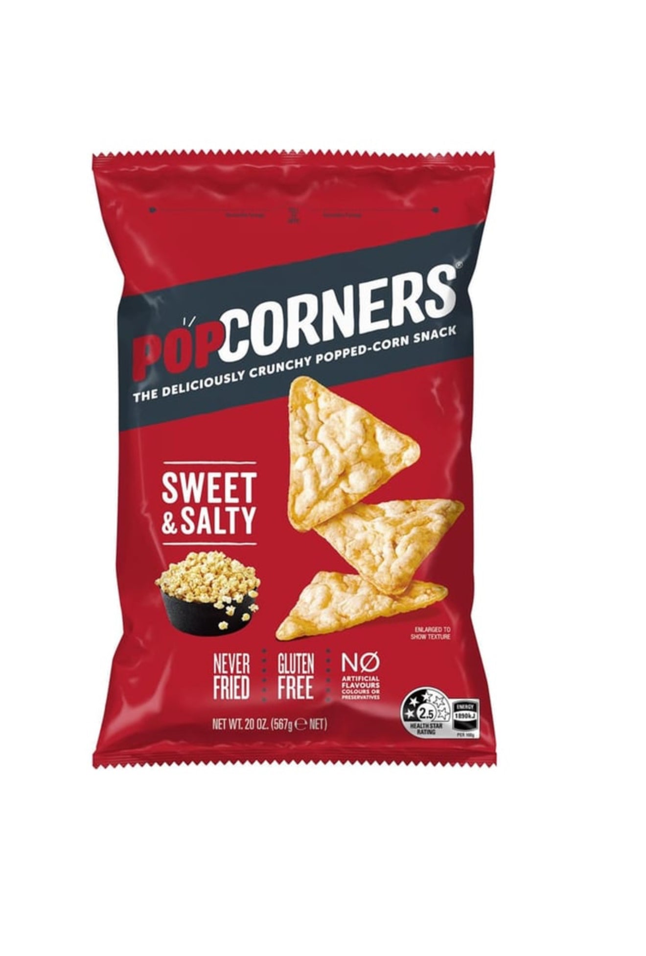 Pop Corners Salt & Salty Corn Chips
(567 g)
