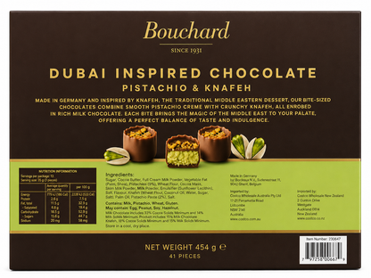 Bouchard Dubai Inspired Chocolate Pistachio & Knafeh 200g