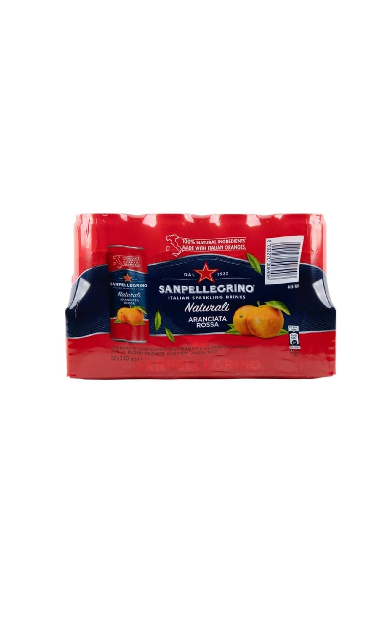 San Pellegrino Rossa Sparkling Water Cans 330 ml x 12 pk