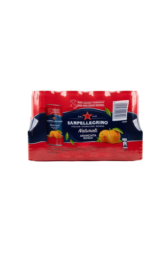 San Pellegrino Rossa Sparkling Water Cans 330 ml x 12 pk