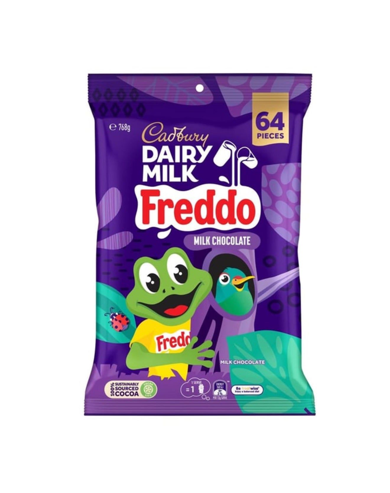 Cadbury Dairy Milk Freddo Candy
Bar 12 g x 64 pk