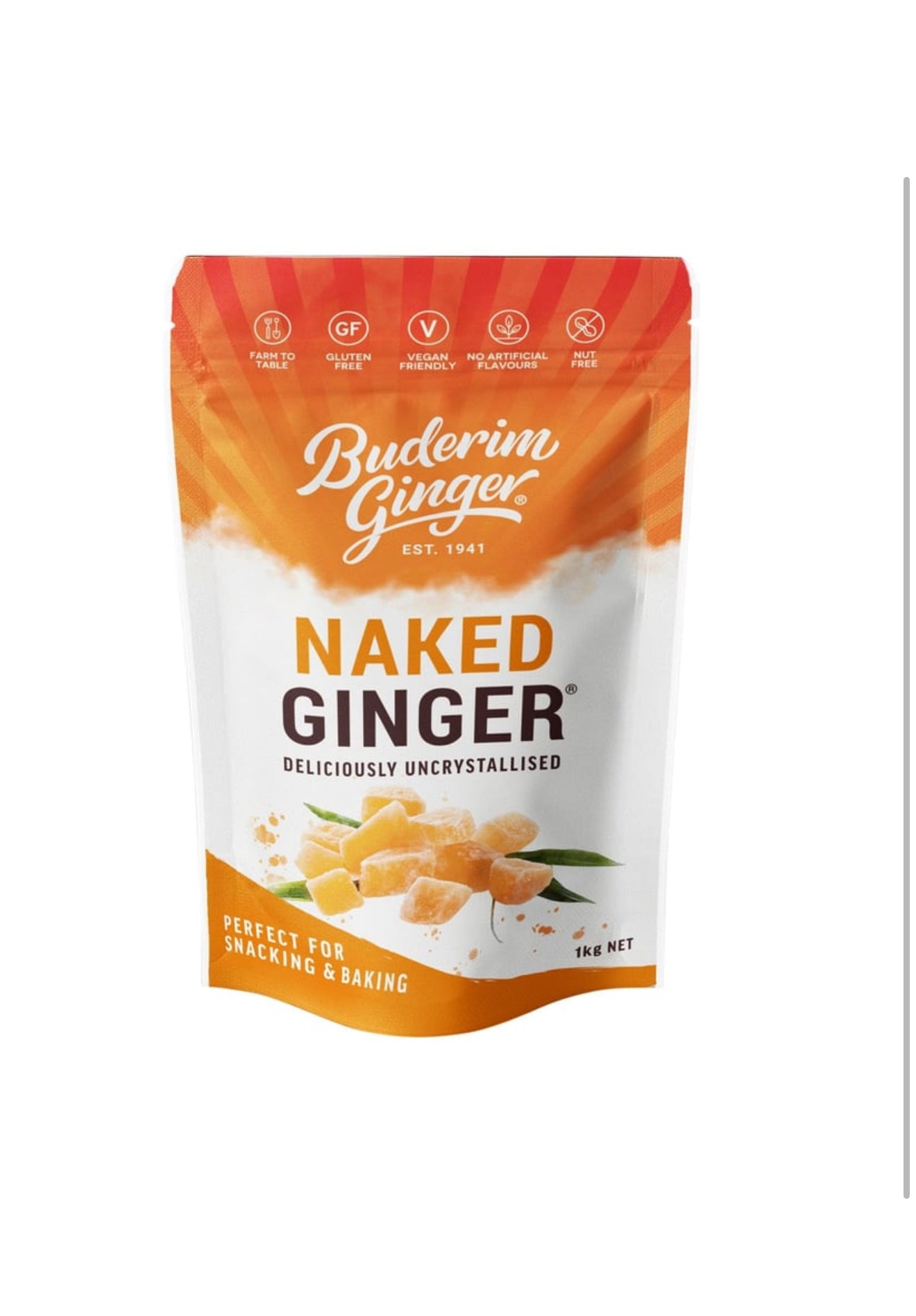 Buderim Uncrystallised Ginger 1 kg