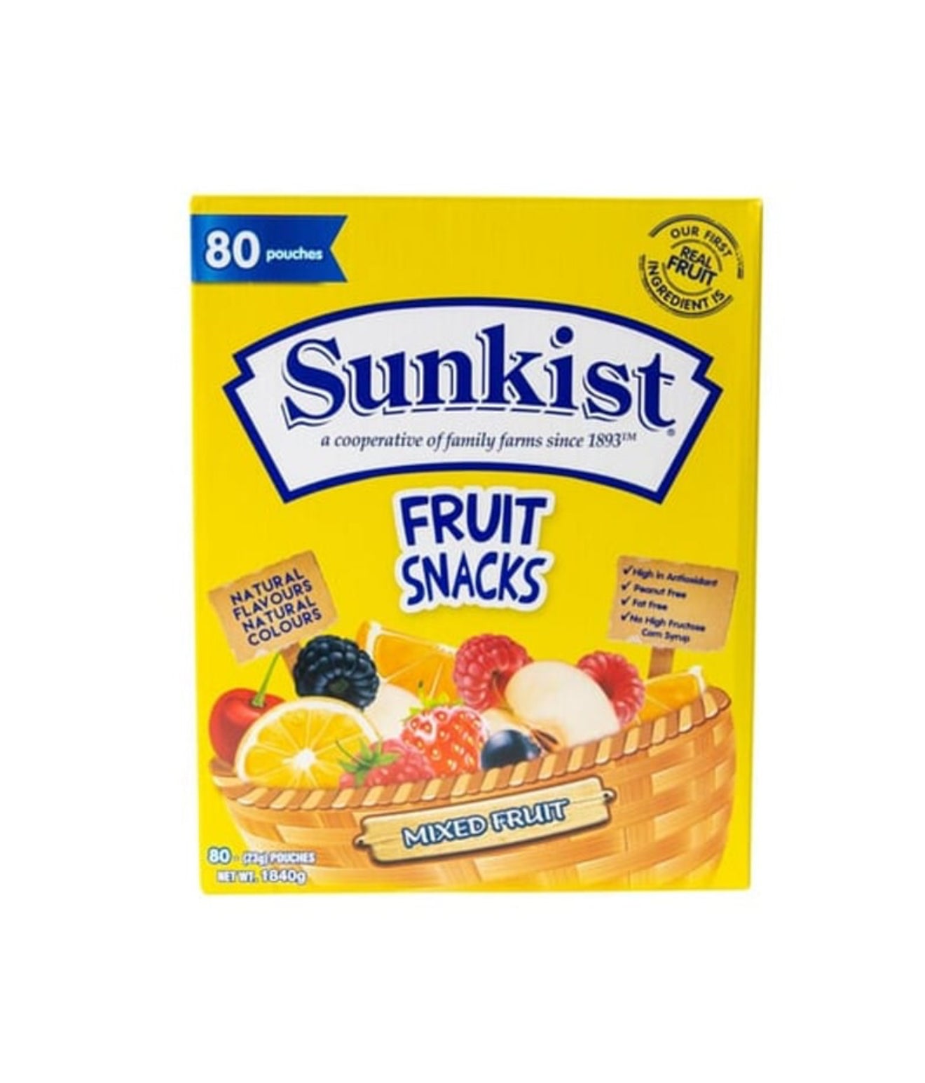 Sunkist Fruit Snacks (23 g x 80 pk)