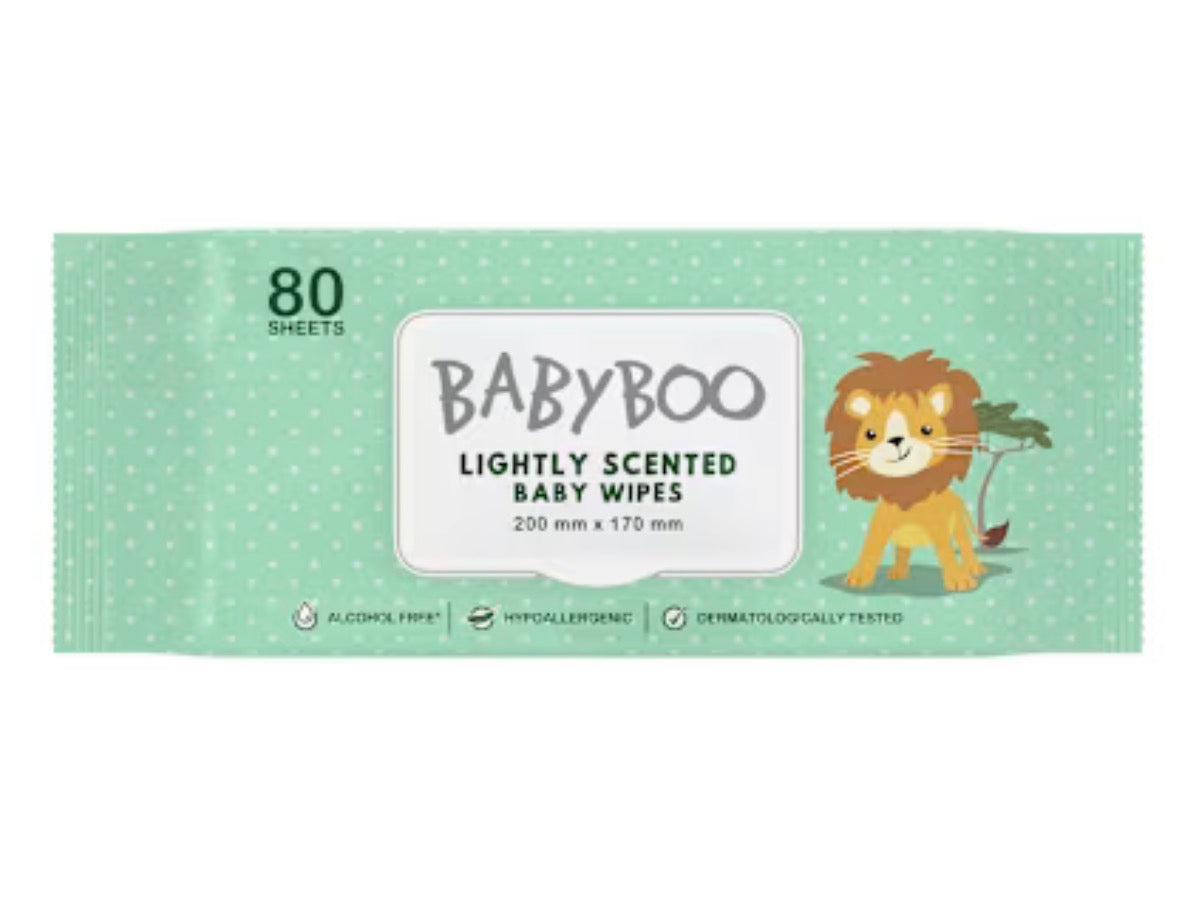 Babyboo Baby Wipes Lightly Scented 80 pack