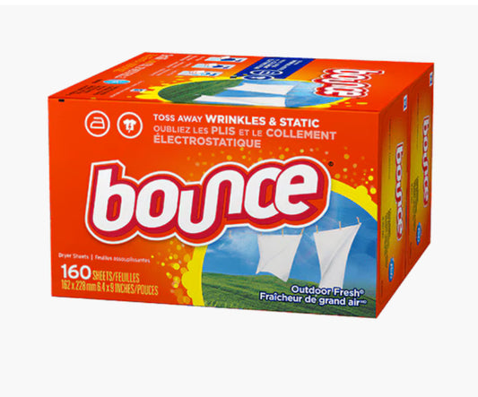 Bounce
Fabric Softener Sheets 2 x 160 sheets