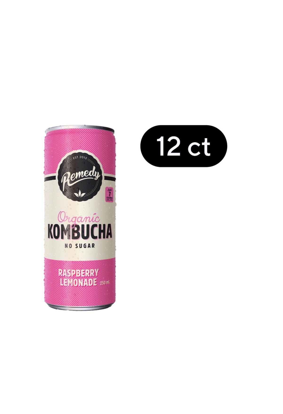 Remedy Raspberry Lemonade
Kombucha 250 ml x 12 pk