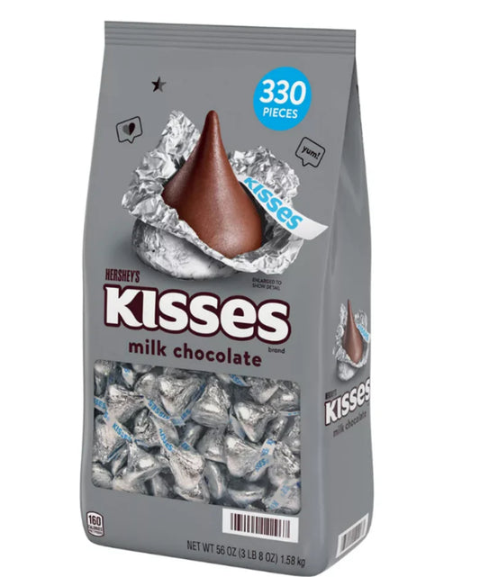 Hershey's Kisses Milk Chocolate 330 Pieces 1.58kg