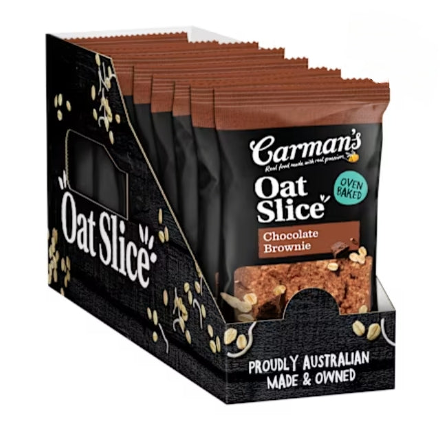 Carmans Oat Slice Health
Snacks Chocolate Brownie
70g X 12