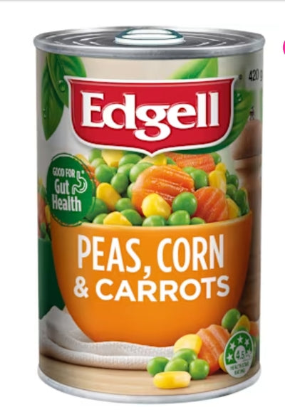 Edgell Peas Corn & Carrots
10x420g