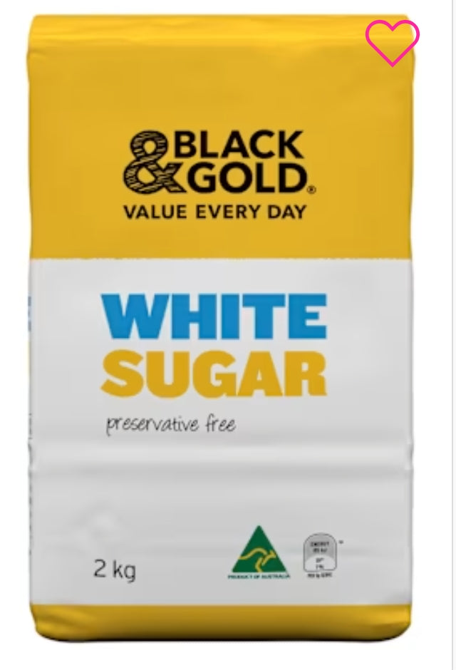 Black & Gold White Sugar 2kg