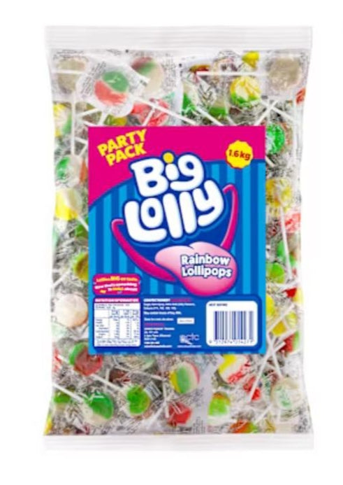 Biglolly Rainbow Lollipops 200's