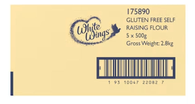 White Wings Flour Gluten
Free Self Raising 500g