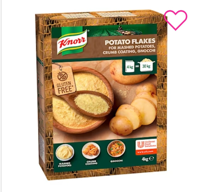 Knorr Mashed Potato Flakes
Gluten Free 4 Kg