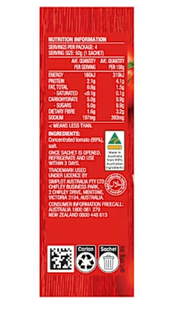 Leggos Tomato Paste Sachet
10x200g