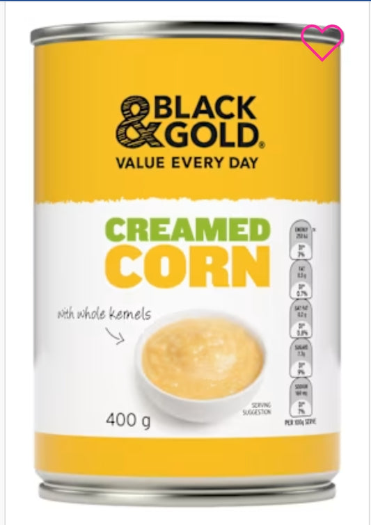 Black & gold Corn Creamed
400gm × 24