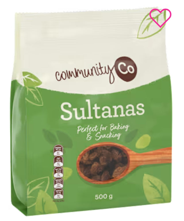 Community Co Sultanas 500