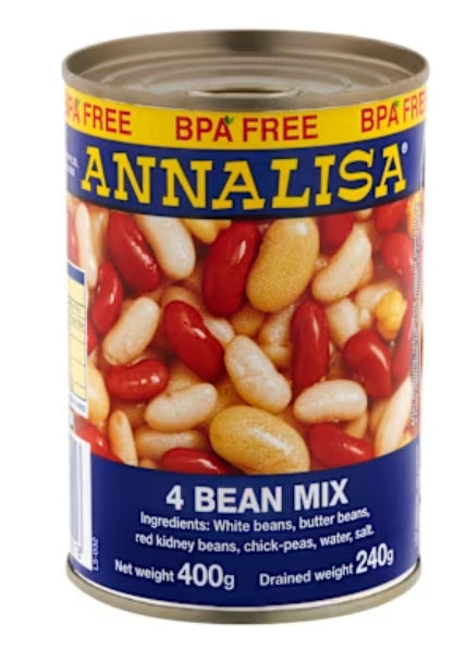 Annalisa 4 Beans Mix 400g X
12