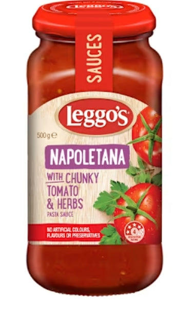 Leggos Pasta Sauce
Napoletana 500g