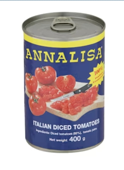 Annalisa Italian Diced
Tomatoes 400g X 24