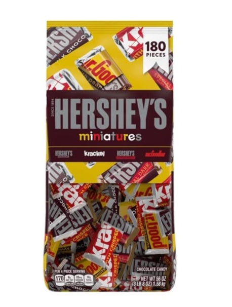 Hershey's Miniatures Chocolate
Candy (1.58 kg)
