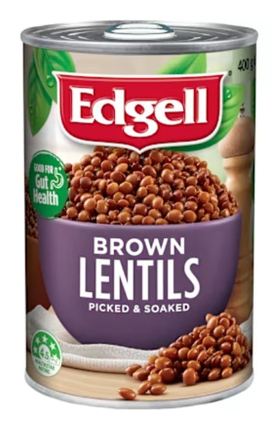 Edgell Brown Lentils
12x400g