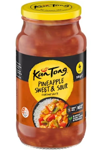 Kan Tong Cooking Sauce
Sweet And Sour Pineapple
515g