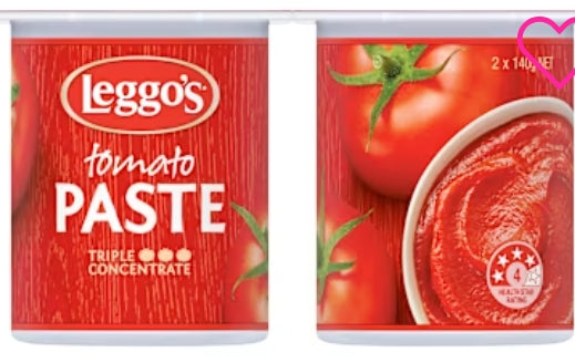Leggos Paste Tomato 2pk  140g
